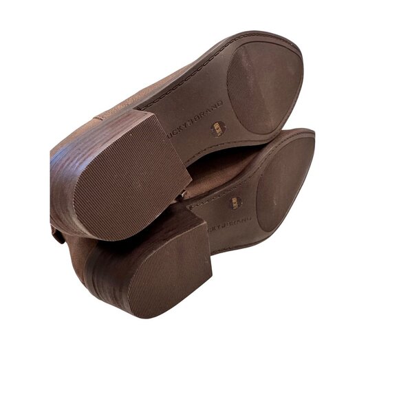 Lucky Brand Hikalli Size 6 EU 36.5 Brown Bootie Western Shoe NWOB Ankle Boot - Picture 7 of 11